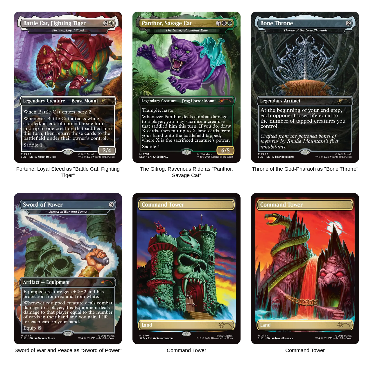 Secret Lair x Masters of the Universe: Sold Separately