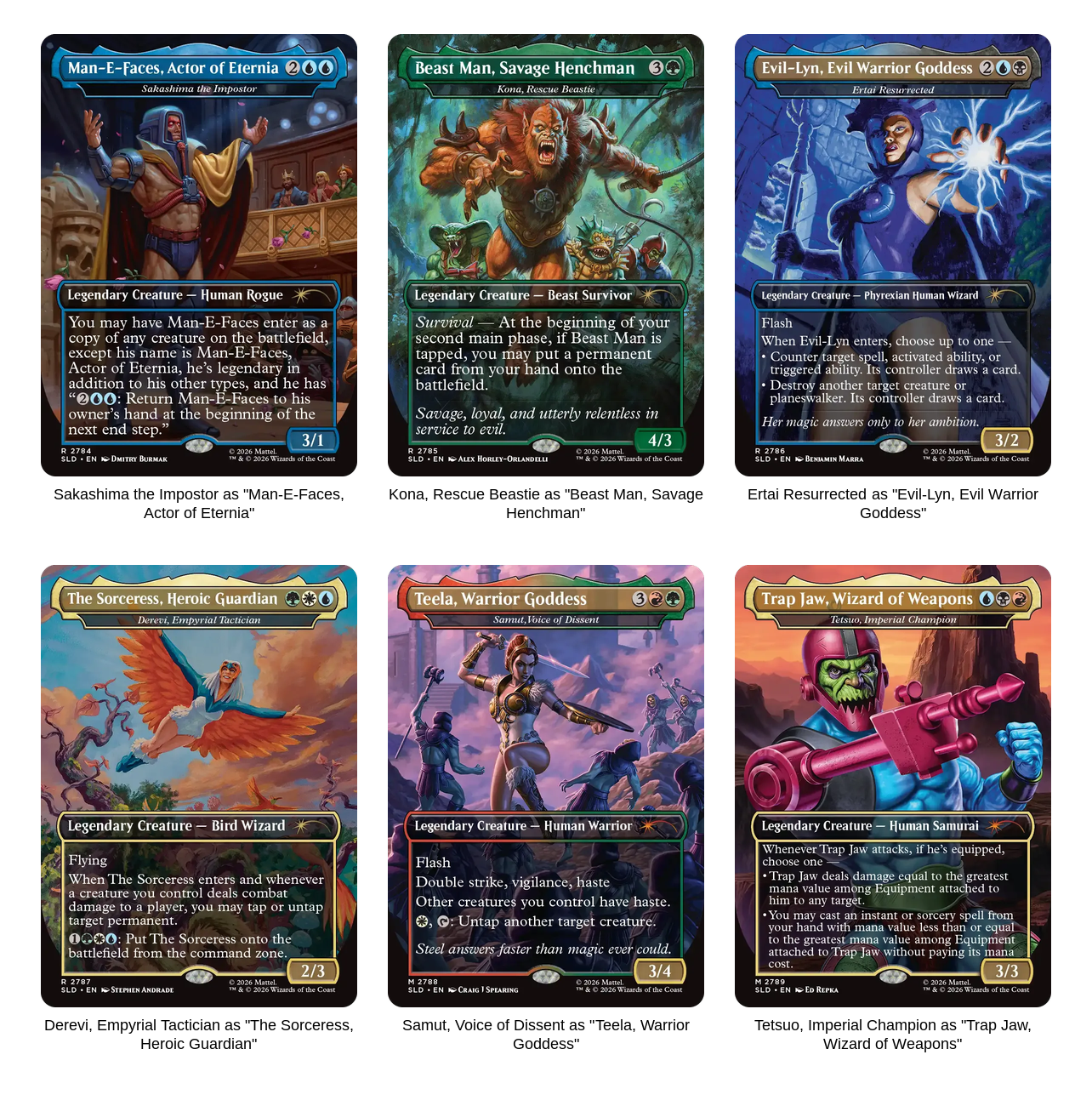 Secret Lair x Masters of the Universe: Allies and Enemies of Eternia