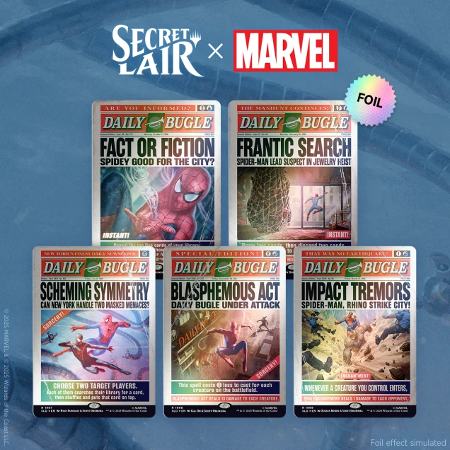 Secret Lair: Daily Bugle Breaking News Rainbow
